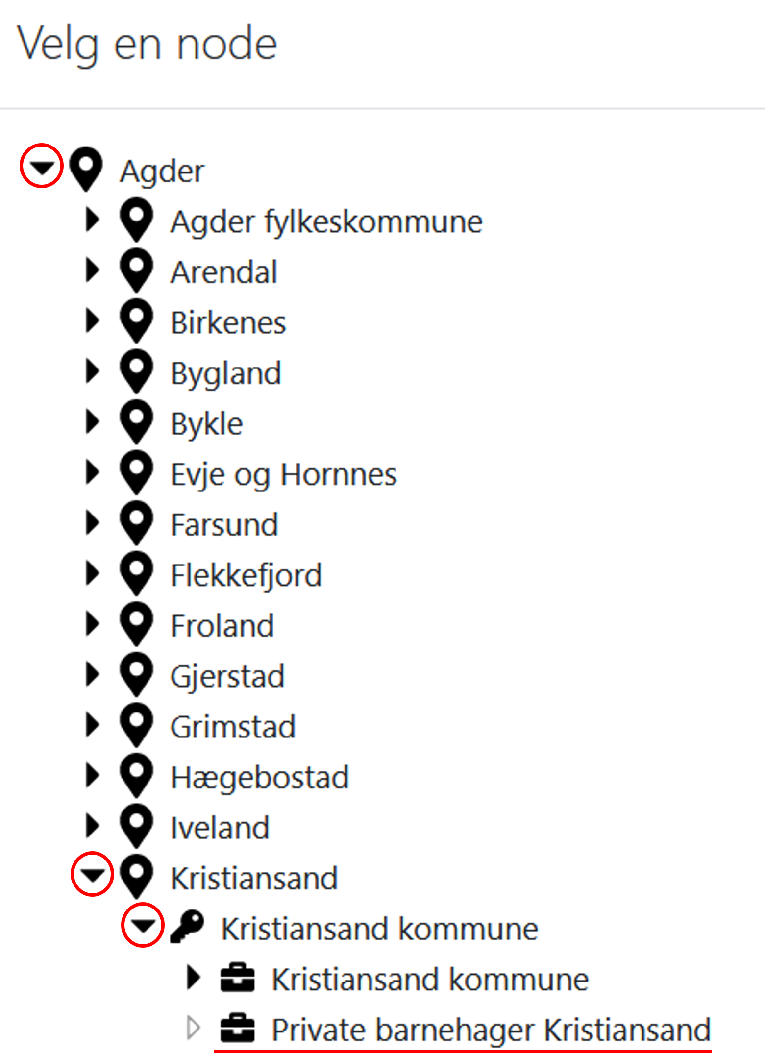 Skjermbilde av brukerregistrering.