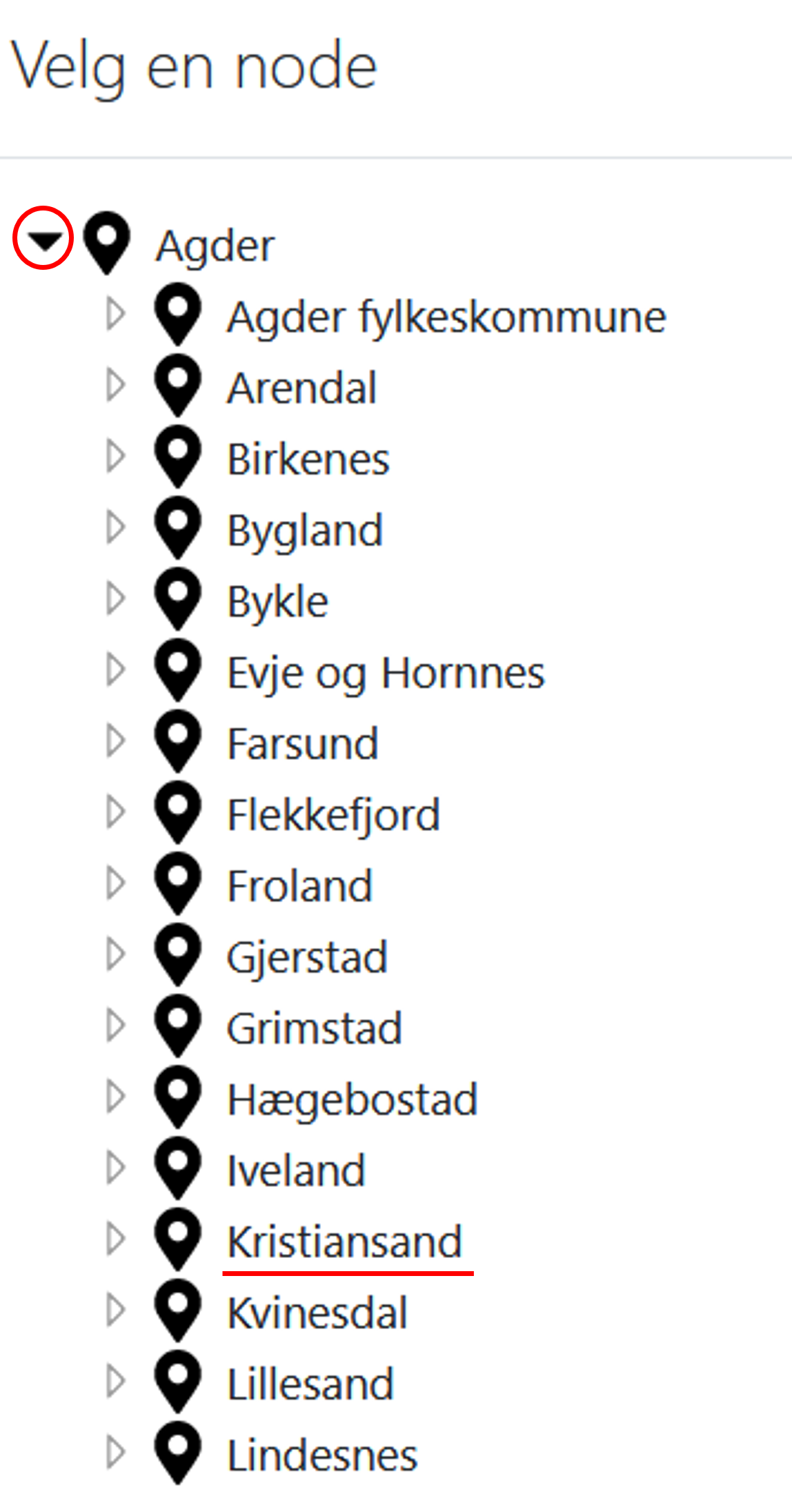 Skjermbilde av brukerregistrering.