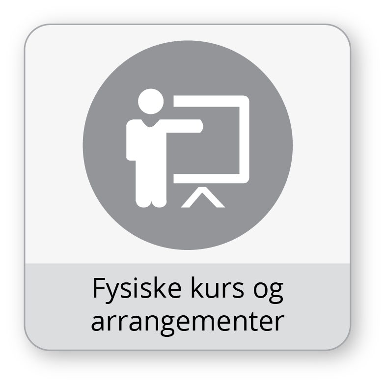 fysiske kurs og arrangementer