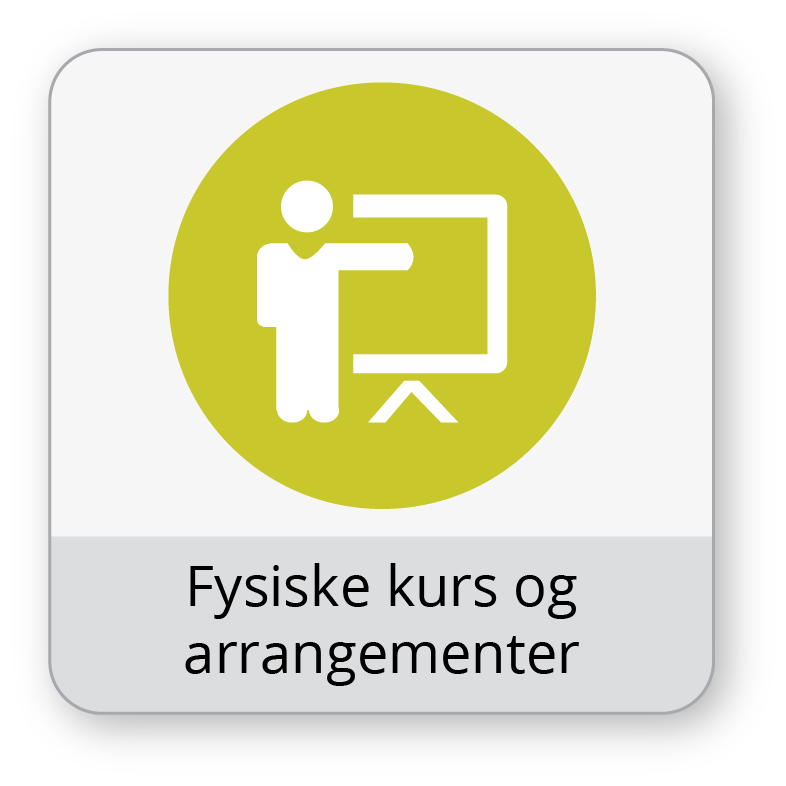 fysiske kurs og arrangementer